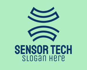 Sensor - Blue Wifi Signal logo design