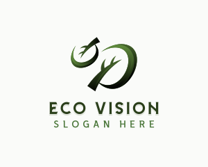 Leaves Eco Natural logo design