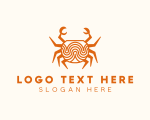 Horseshoe Crab - Wave Wild Crab logo design