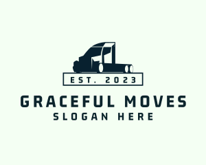 Truck Logistics Vehicle logo design