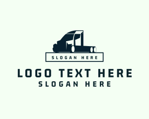 Truck Logistics Vehicle Logo