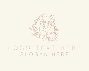 Eco - Natural Leaf Woman logo design