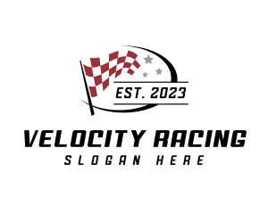 Motorsports - Motorsports Racing Flag logo design