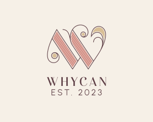 Woodworking - Fancy Letter W logo design