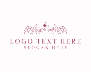 Baker - Cherry Cake Baking logo design