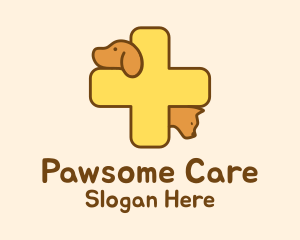 Veterinarian - Pet Veterinarian Cross logo design