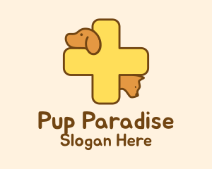 Pet Veterinarian Cross logo design