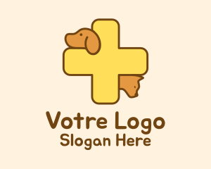 Pet Veterinarian Cross logo design