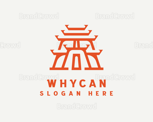 Asian Landmark Temple Logo