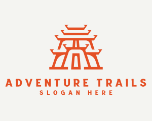 Asian Landmark Temple logo design