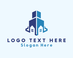 Office Space - Real Estate House Building logo design