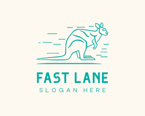 Fast Aussie Kangaroo logo design