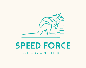 Fast Aussie Kangaroo logo design