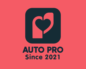 Dating Site - Heart Tag App logo design