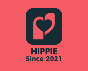 Heart Tag App logo design