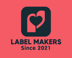 Label - Heart Tag App logo design