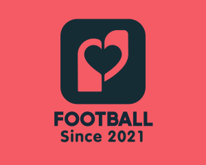 App - Heart Tag App logo design