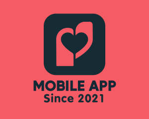 Dating Site - Heart Tag App logo design