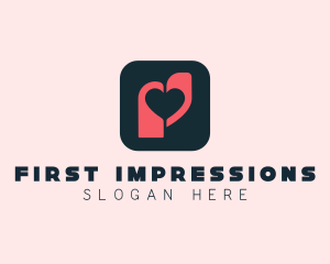 Heart Tag App logo design