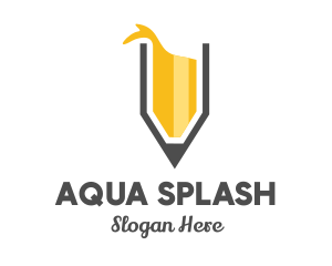 Splash - Yellow Pencil Splash logo design