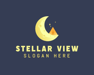 Yellow Moon Tent logo design