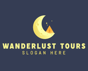 Yellow Moon Tent logo design