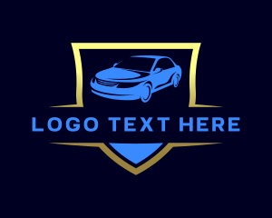 Sports Car - Sedan Car Mechanic Garage logo design