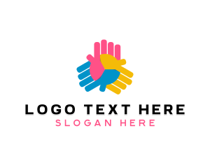 People Volunteer Support logo design