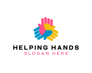 Volunteer - People Volunteer Support logo design