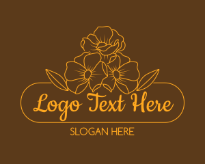 Floral Flower Gardening Logo