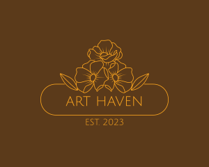 Floral Flower Gardening logo design