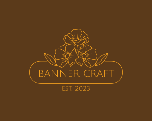 Floral Flower Gardening logo design