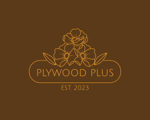 Floral Flower Gardening logo design