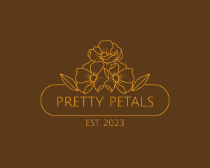 Floral Flower Gardening logo design