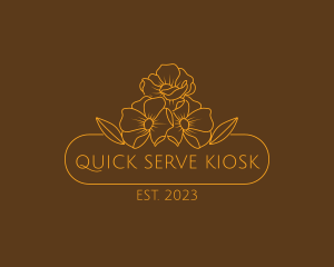 Floral Flower Gardening logo design