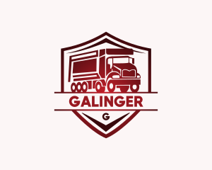 Delivery Truck Transportation Logo