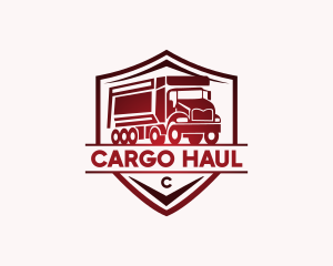 Delivery Truck Transportation logo design