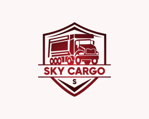 Delivery Truck Transportation logo design