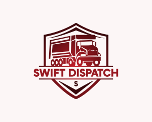 Delivery Truck Transportation logo design