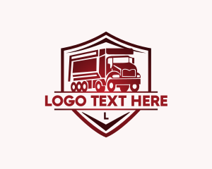 Cement Truck - Delivery Truck Transportation logo design