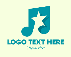 Stream - Pop Music Star logo design