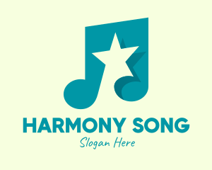 Hymn - Pop Music Star logo design