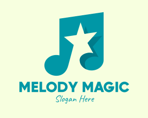 Pop Music Star logo design