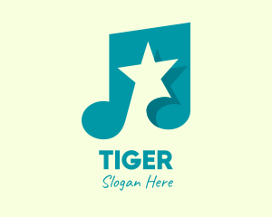 Multimedia - Pop Music Star logo design