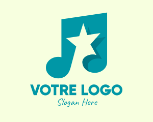Hymn - Pop Music Star logo design