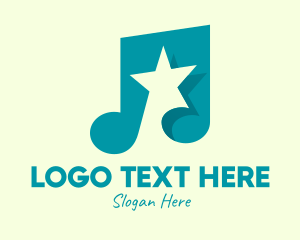 Star - Pop Music Star logo design