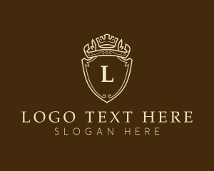 Legal - Royal Crown Shield Crest logo design