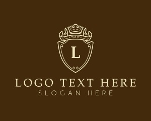 Lawyer - Royal Crown Shield Crest logo design