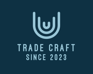 Trade - Minimalist Outline Brand Letter U logo design