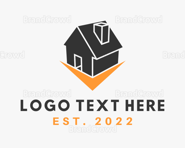 House Real Estate Contractor Logo